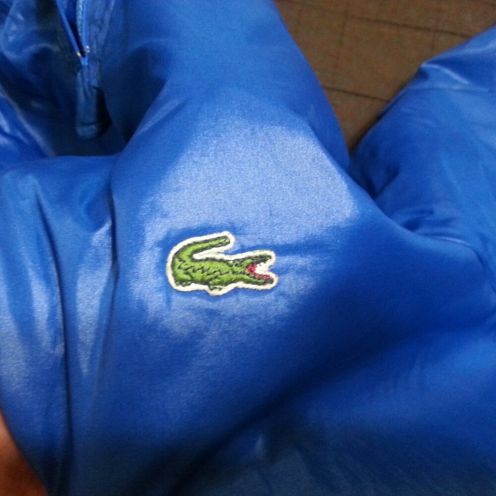 Vintage Izod Lacoste Jacket Puffer Bomber Hooded Men's Large Winter 80's 70's - Picture 12 of 16